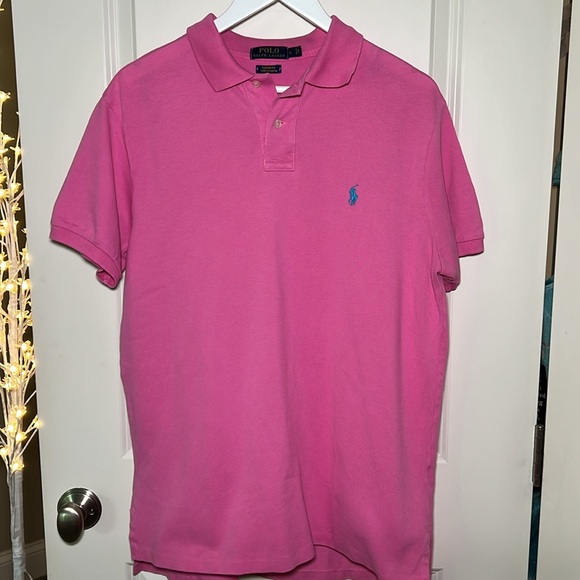 Polo Ralph Lauren Other - Polo by Ralph Lauren Men's Bright Pink Short Sleeve Polo Shirt/L